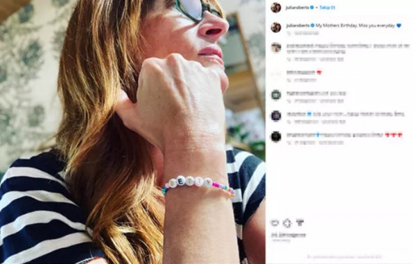 Julia Roberts'tan duygulandıran paylaşım!